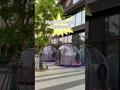 چادر حبابدار شفاف 10x10 ایستاده رایگان چادر گنبدی پلی کربنات مقاوم در برابر حرارت