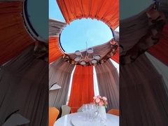 رویدادهای 360 درجه هتل ضد آب مقاومت UV ستاره PC Glamping Igloo گنبد های ژئودزیک خانه